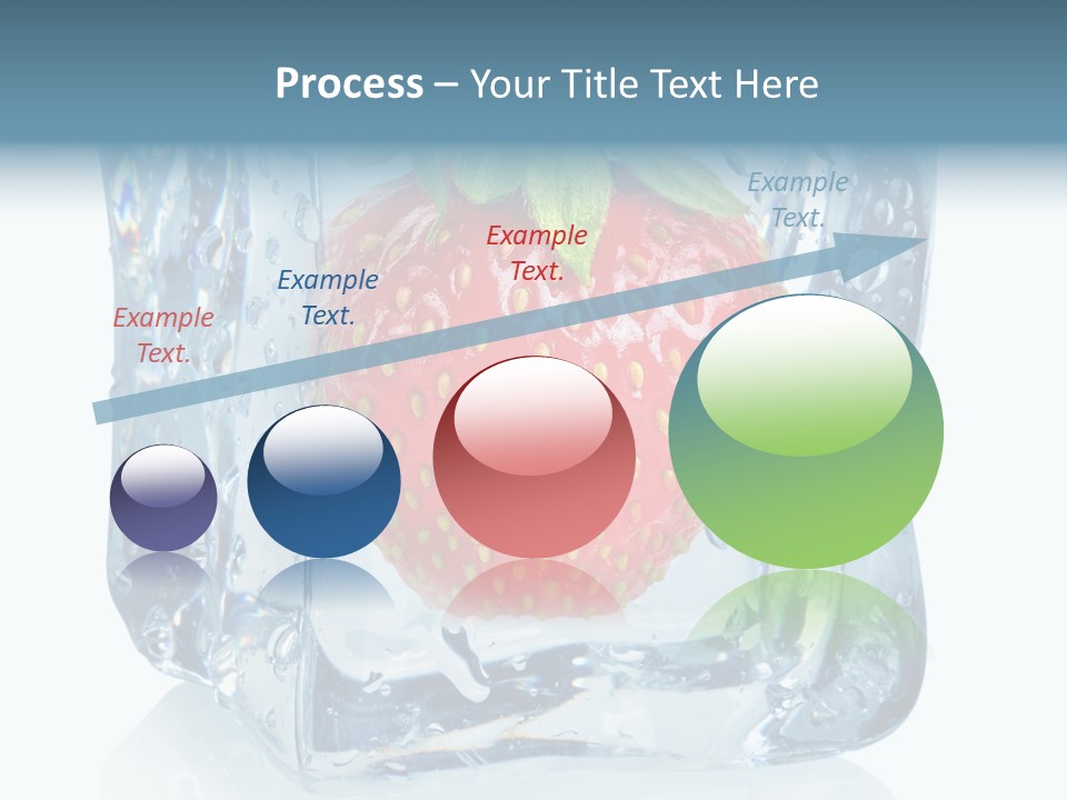Ice Crystal Wet Melting PowerPoint Template