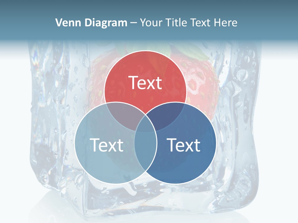 Ice Crystal Wet Melting PowerPoint Template