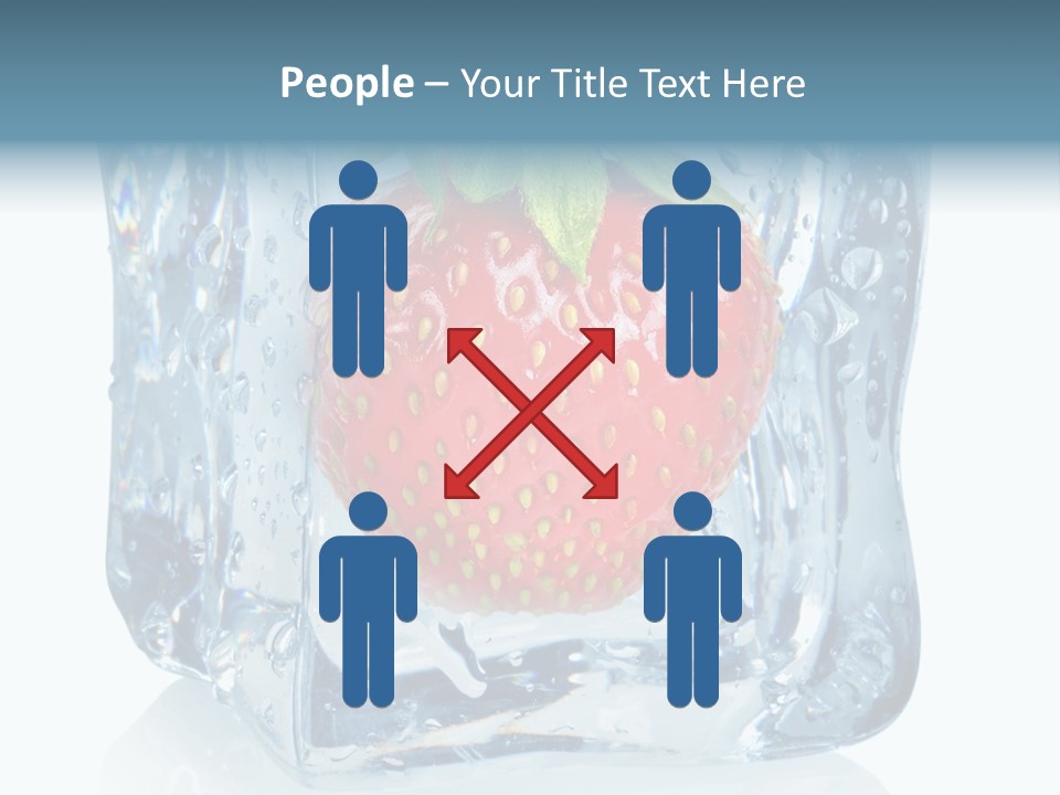 Ice Crystal Wet Melting PowerPoint Template