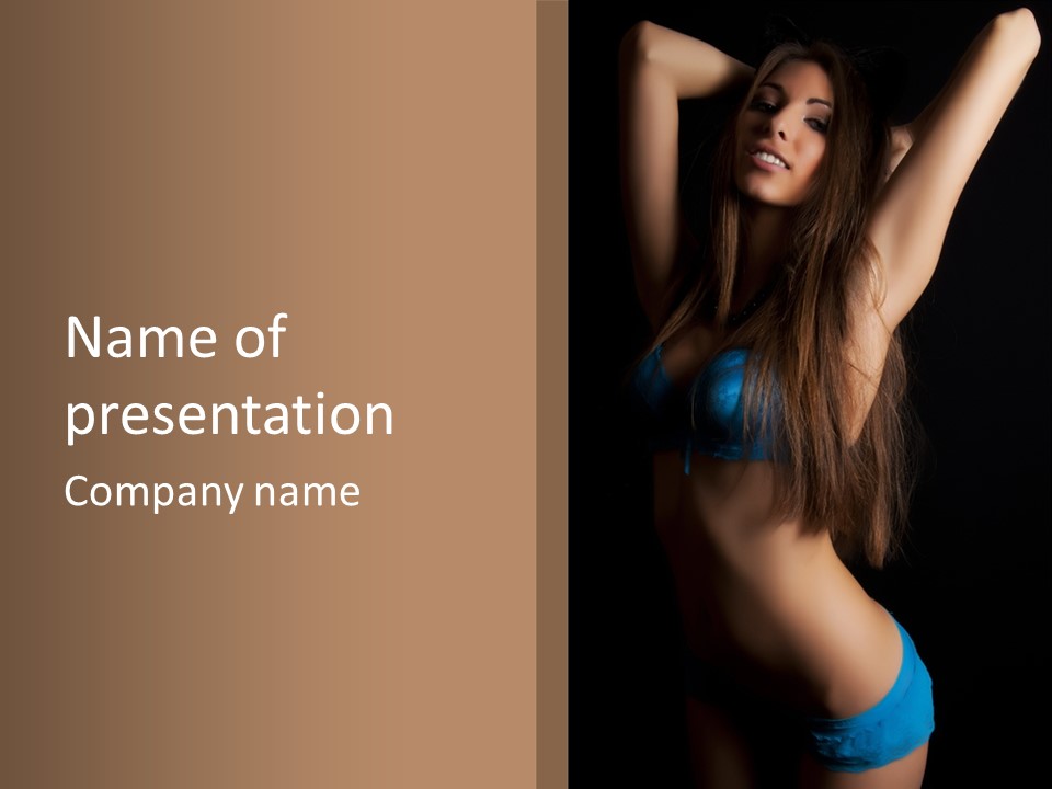 Waist Luxury Freshness PowerPoint Template