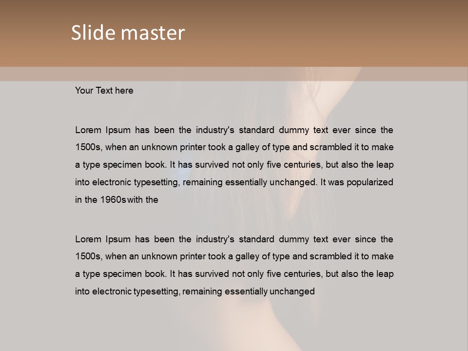 Waist Luxury Freshness PowerPoint Template