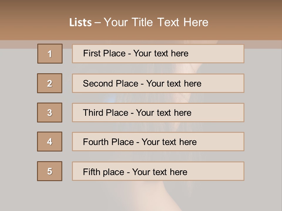 Waist Luxury Freshness PowerPoint Template