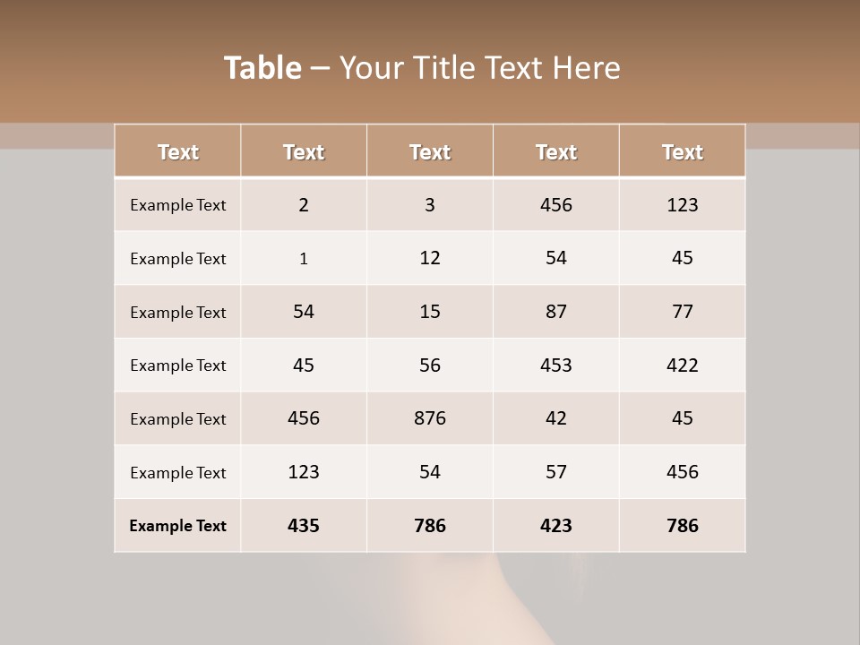 Waist Luxury Freshness PowerPoint Template