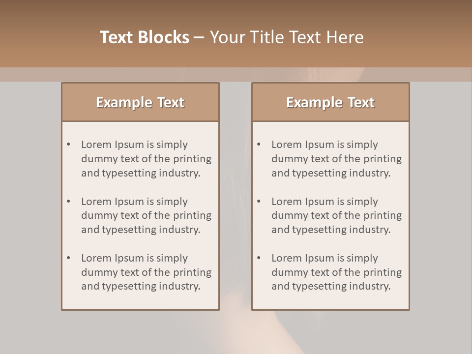 Waist Luxury Freshness PowerPoint Template