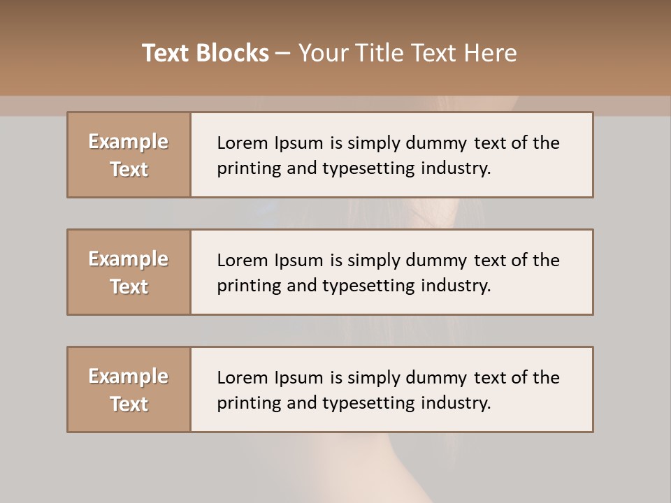 Waist Luxury Freshness PowerPoint Template