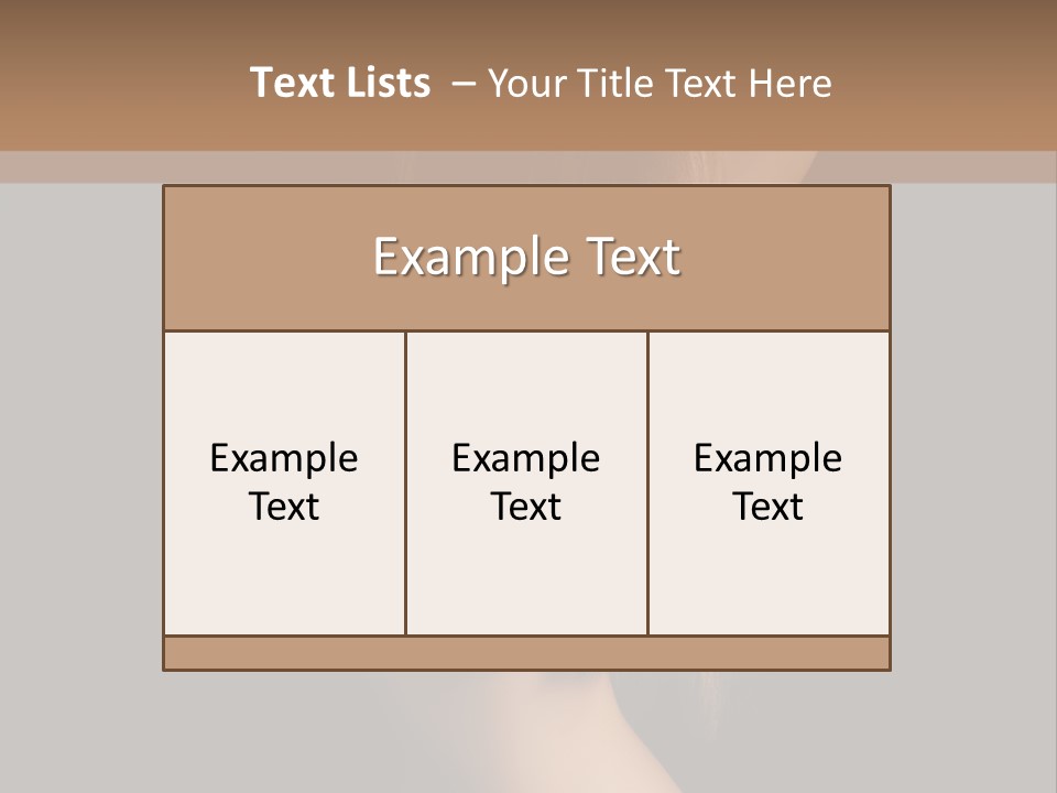 Waist Luxury Freshness PowerPoint Template