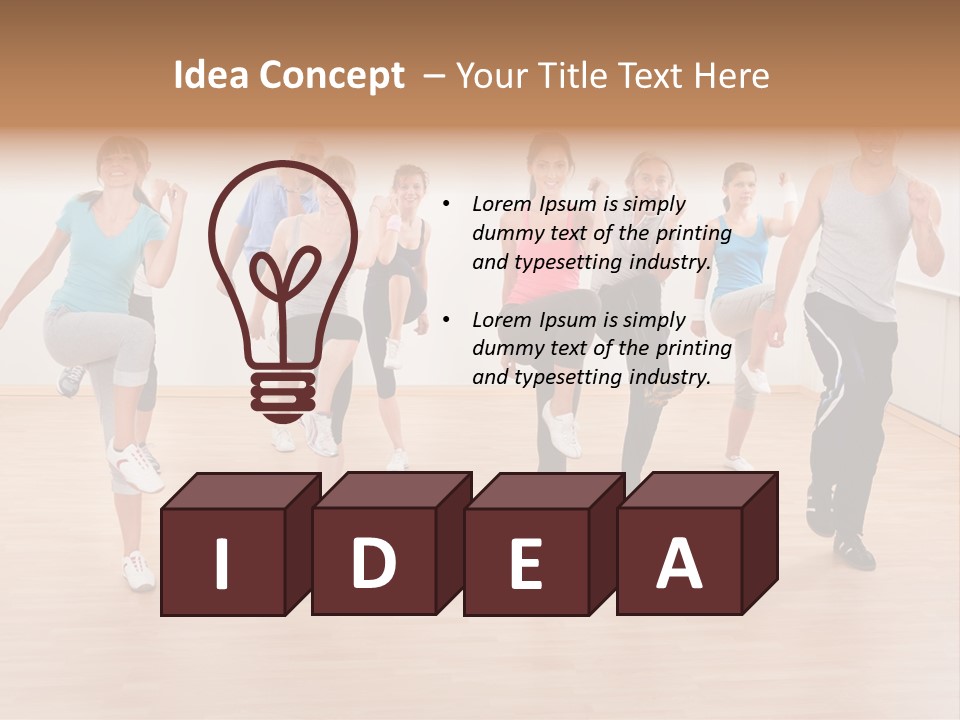 Athletic Physique Body PowerPoint Template