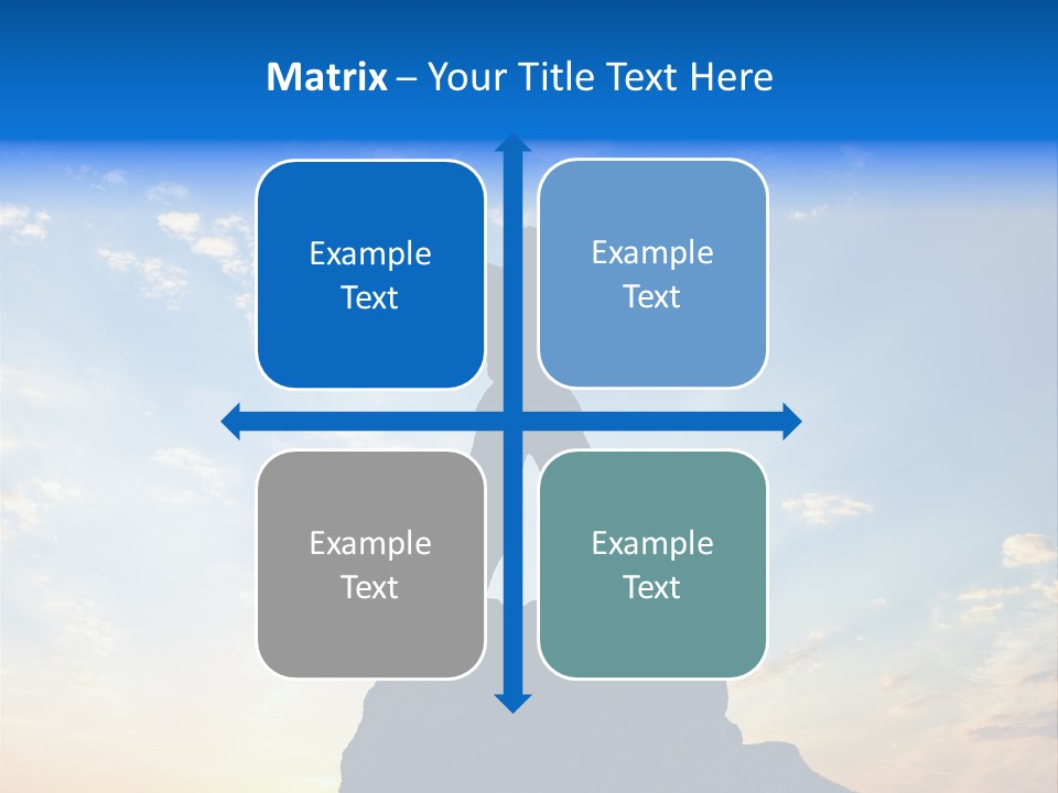 Blue Stand Icon PowerPoint Template