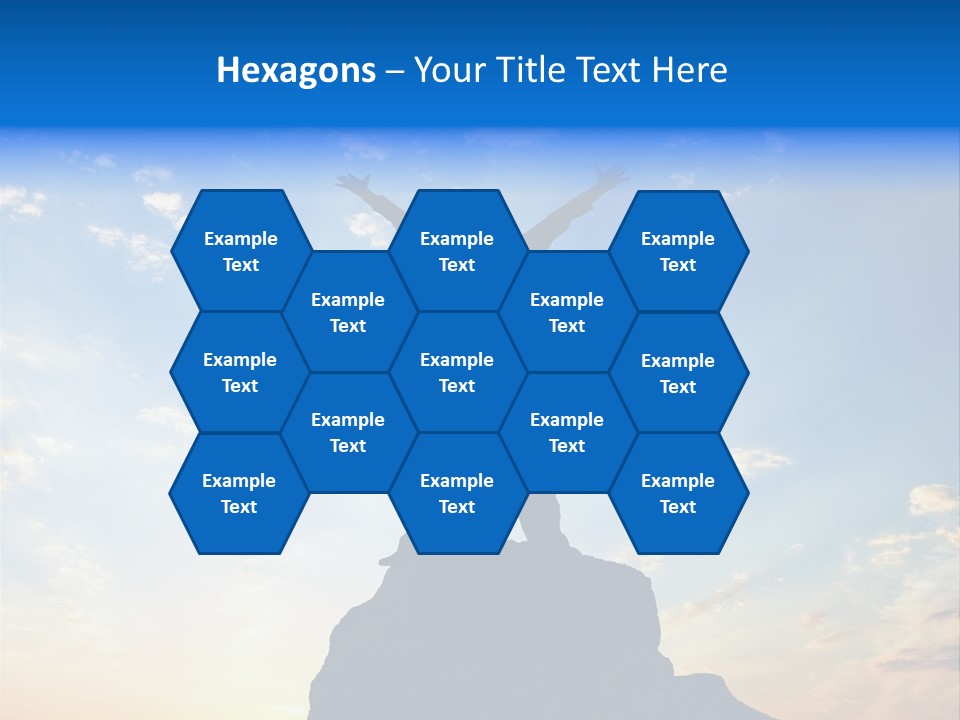 Blue Stand Icon PowerPoint Template