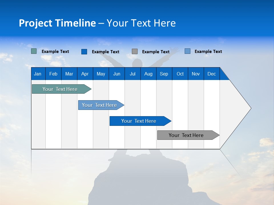 Blue Stand Icon PowerPoint Template