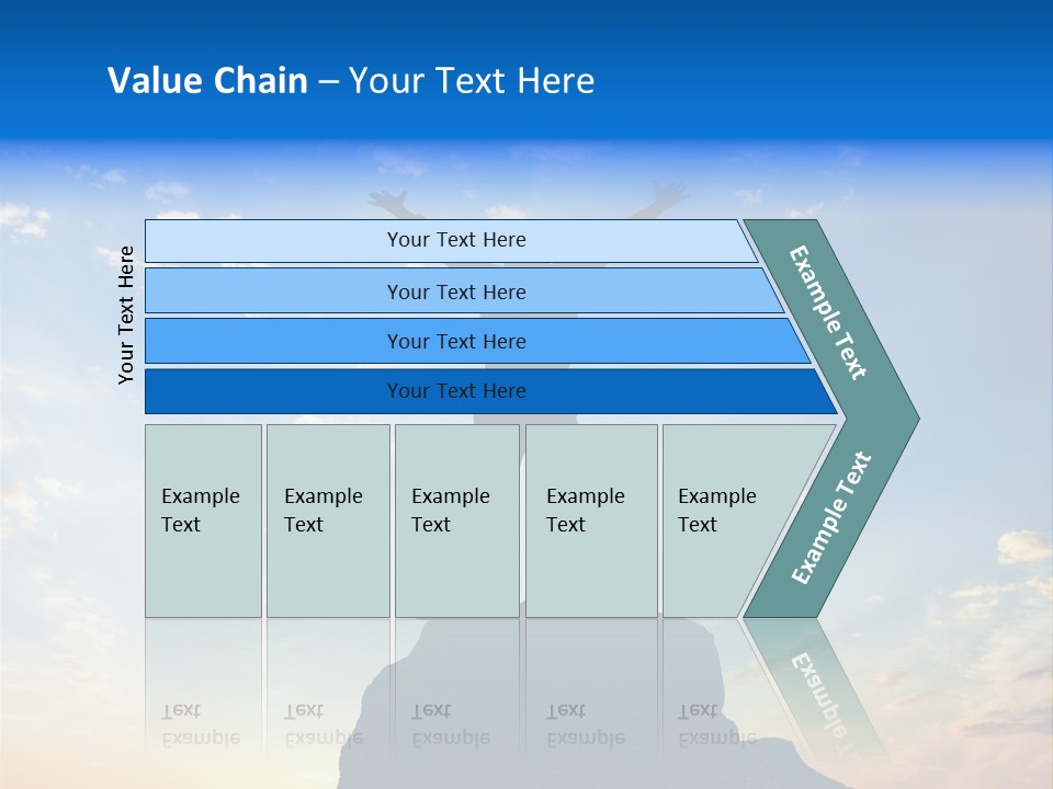 Blue Stand Icon PowerPoint Template