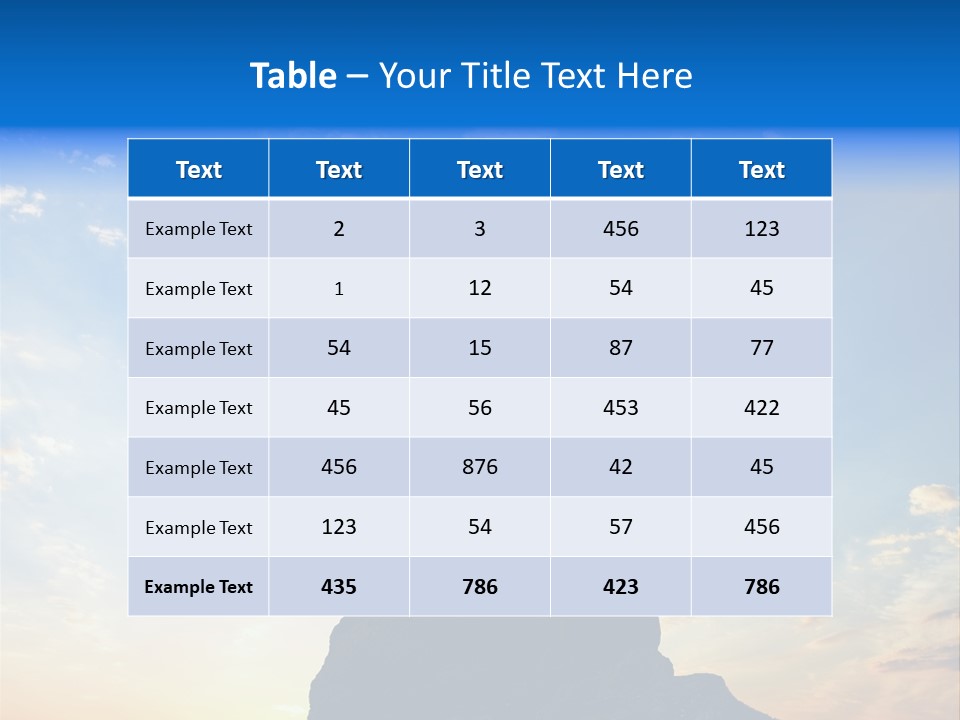 Blue Stand Icon PowerPoint Template