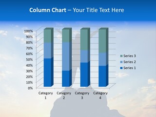 Blue Stand Icon PowerPoint Template