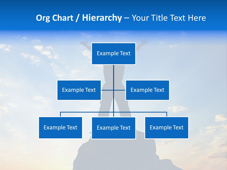 Blue Stand Icon PowerPoint Template