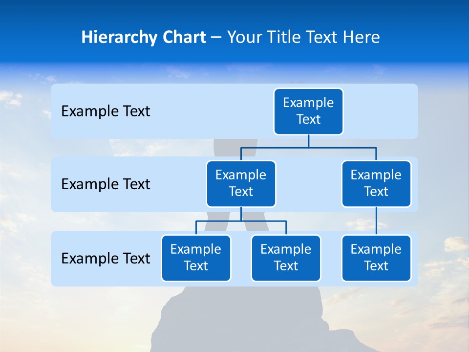 Blue Stand Icon PowerPoint Template
