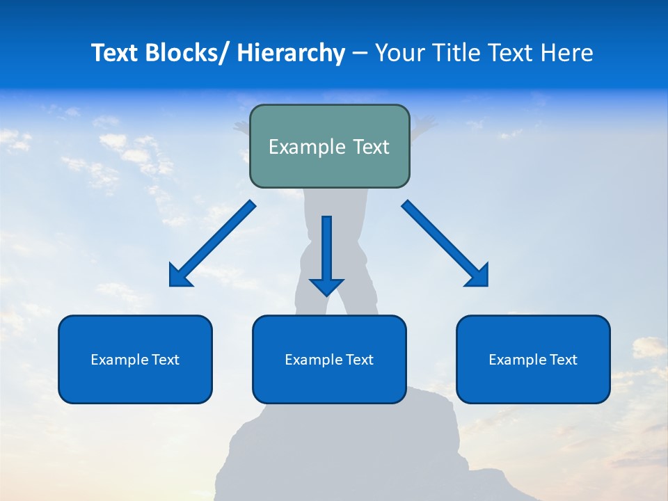 Blue Stand Icon PowerPoint Template