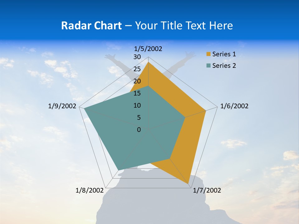 Blue Stand Icon PowerPoint Template