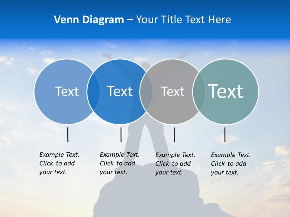 Blue Stand Icon PowerPoint Template