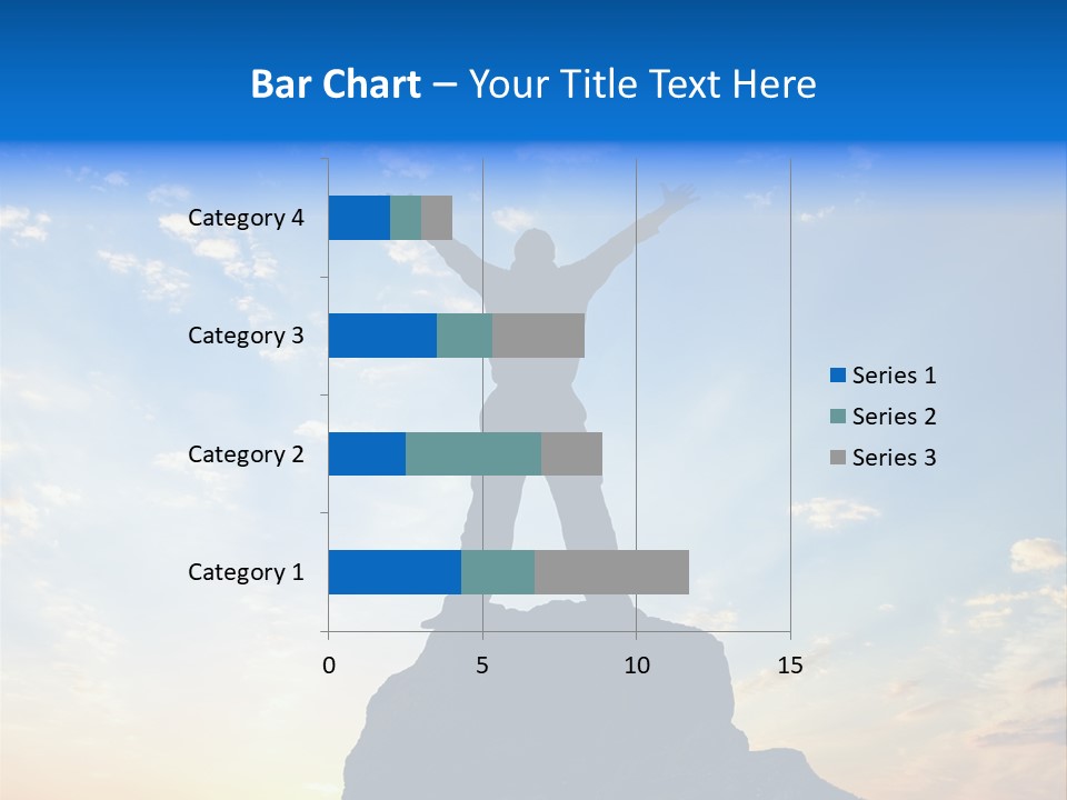 Blue Stand Icon PowerPoint Template