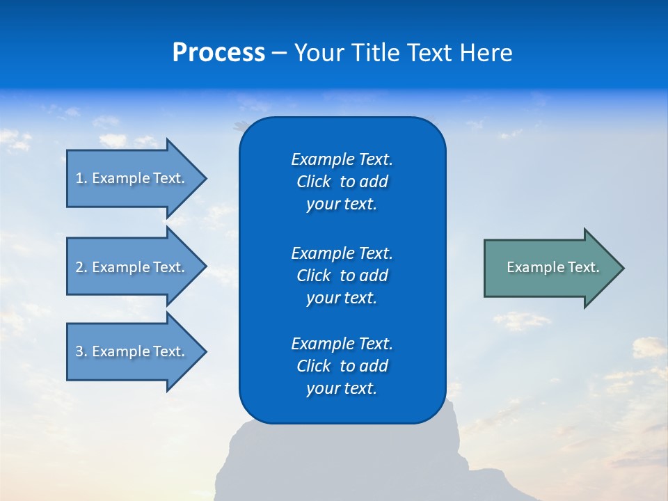 Blue Stand Icon PowerPoint Template