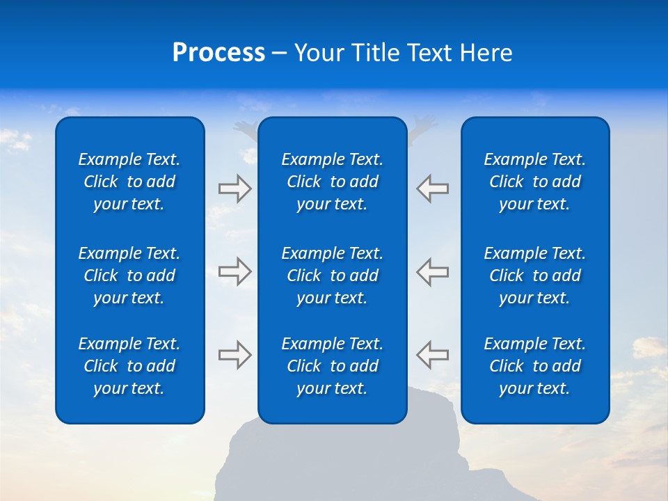 Blue Stand Icon PowerPoint Template