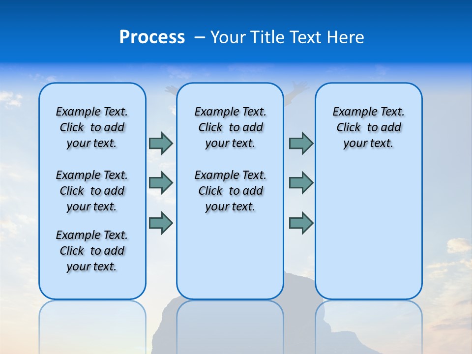Blue Stand Icon PowerPoint Template