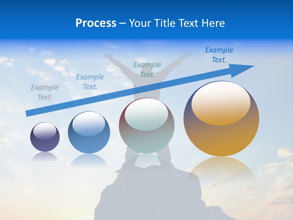 Blue Stand Icon PowerPoint Template