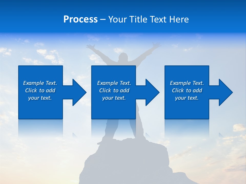 Blue Stand Icon PowerPoint Template