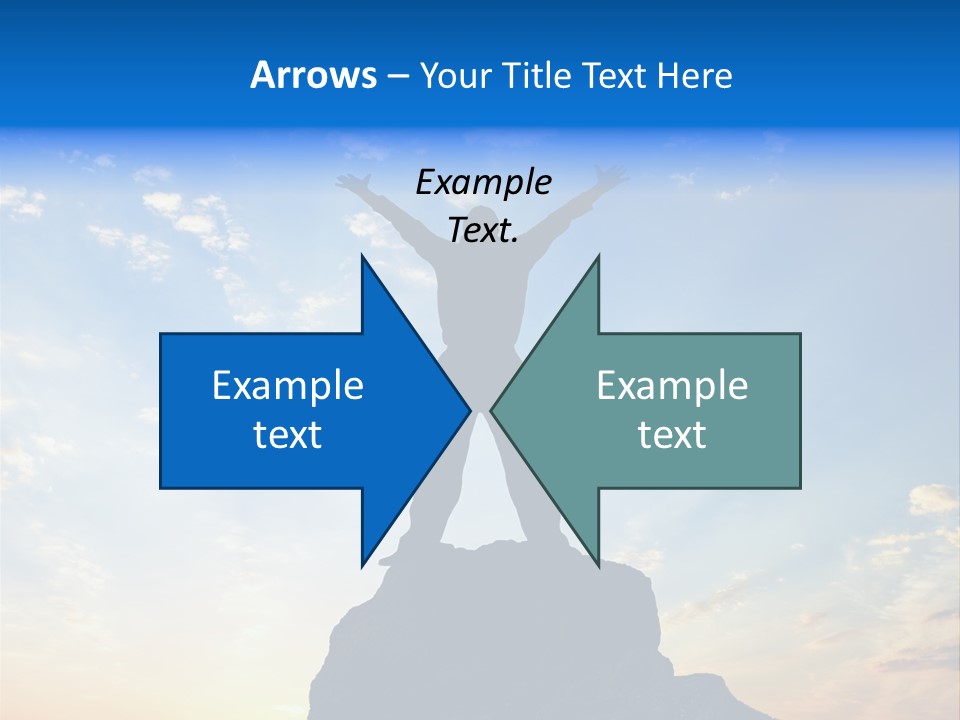 Blue Stand Icon PowerPoint Template