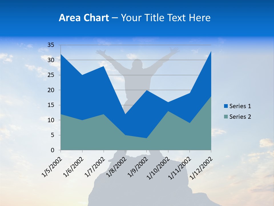 Blue Stand Icon PowerPoint Template