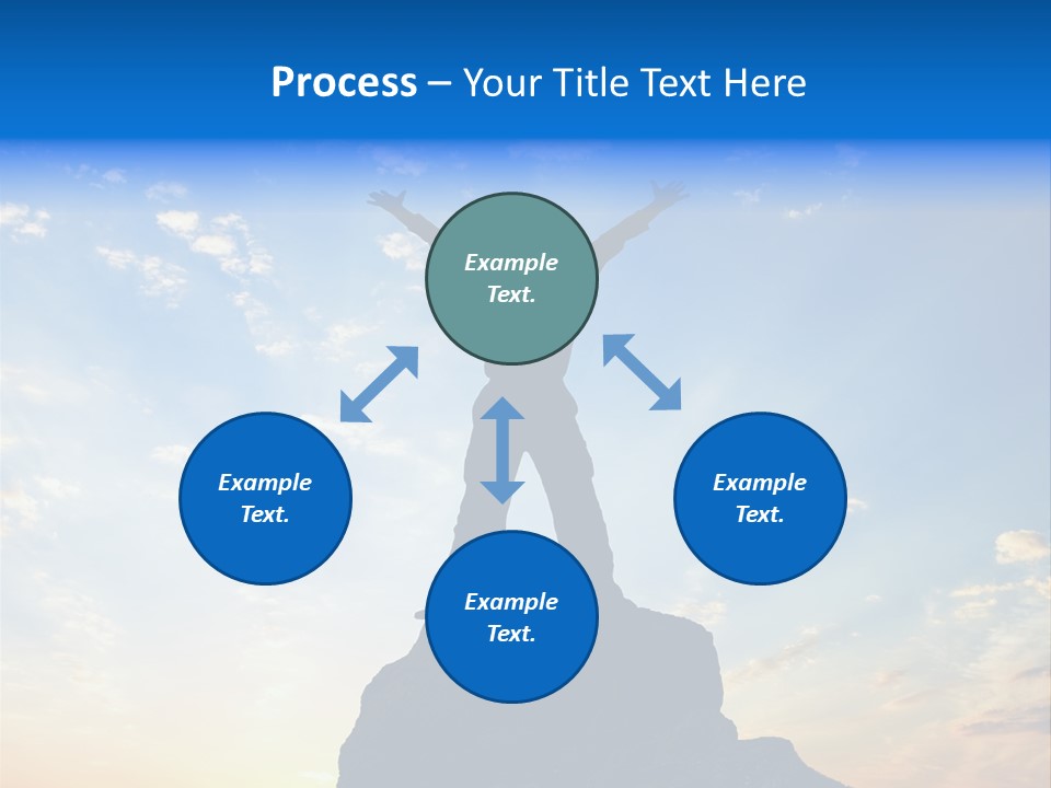 Blue Stand Icon PowerPoint Template