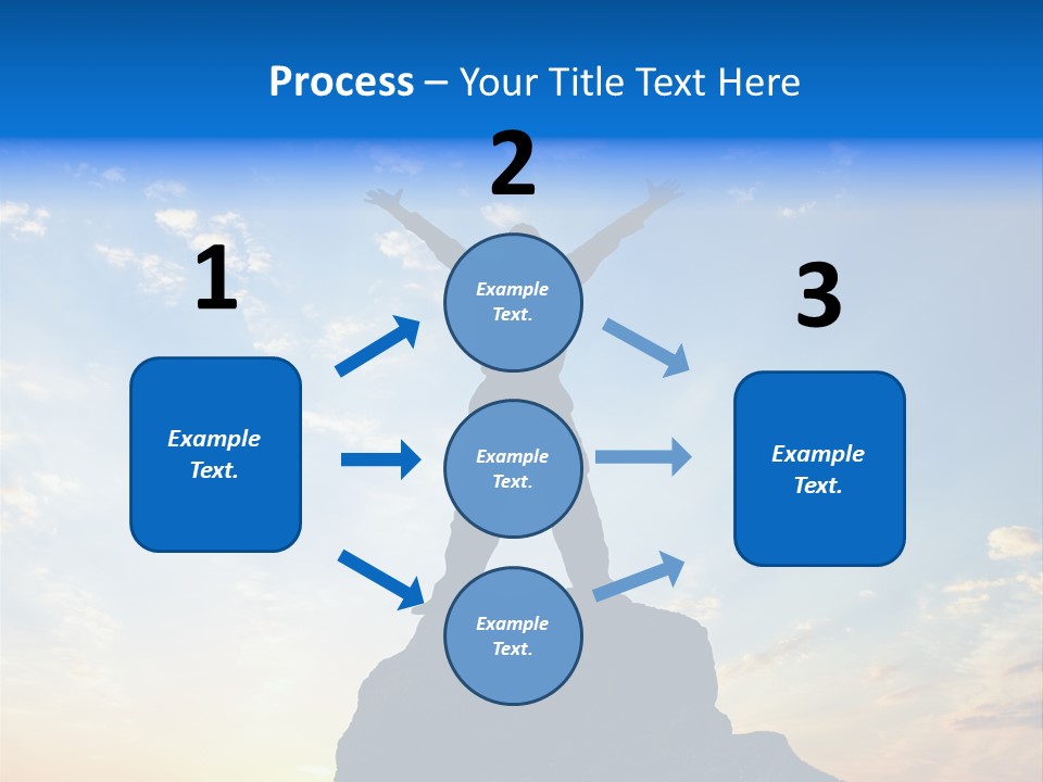 Blue Stand Icon PowerPoint Template