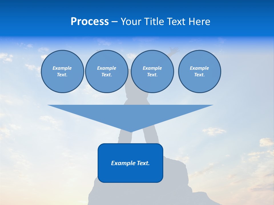 Blue Stand Icon PowerPoint Template