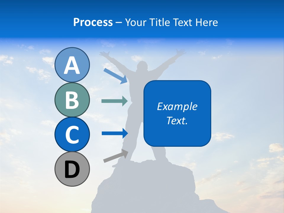 Blue Stand Icon PowerPoint Template