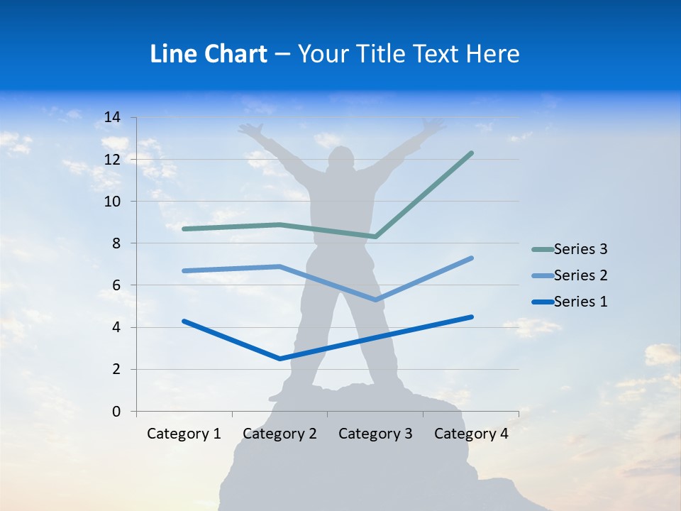 Blue Stand Icon PowerPoint Template
