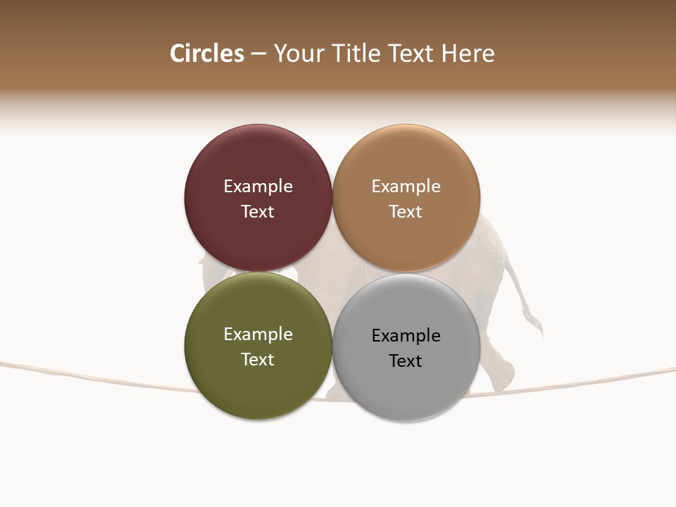 Metaphor Balance Acrobat PowerPoint Template