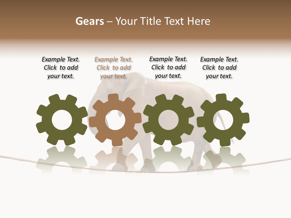 Metaphor Balance Acrobat PowerPoint Template