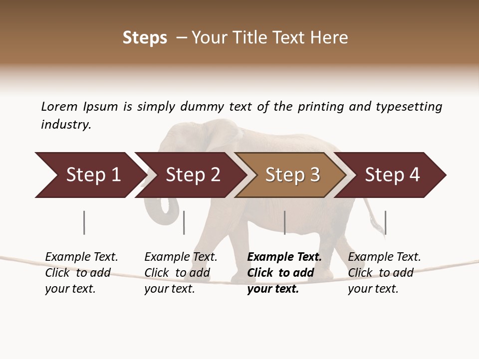 Metaphor Balance Acrobat PowerPoint Template