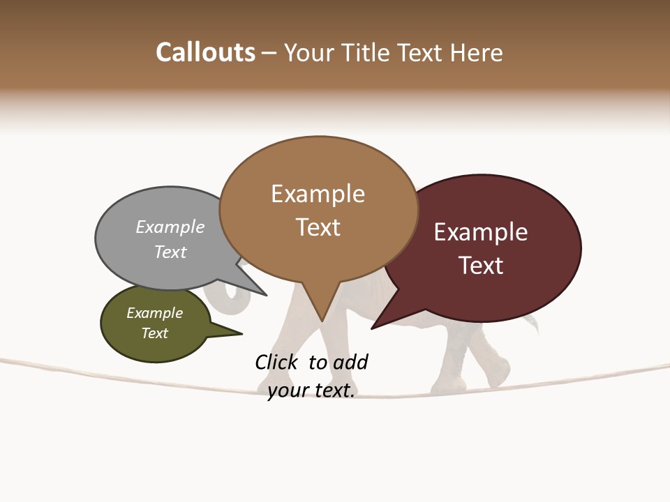 Metaphor Balance Acrobat PowerPoint Template
