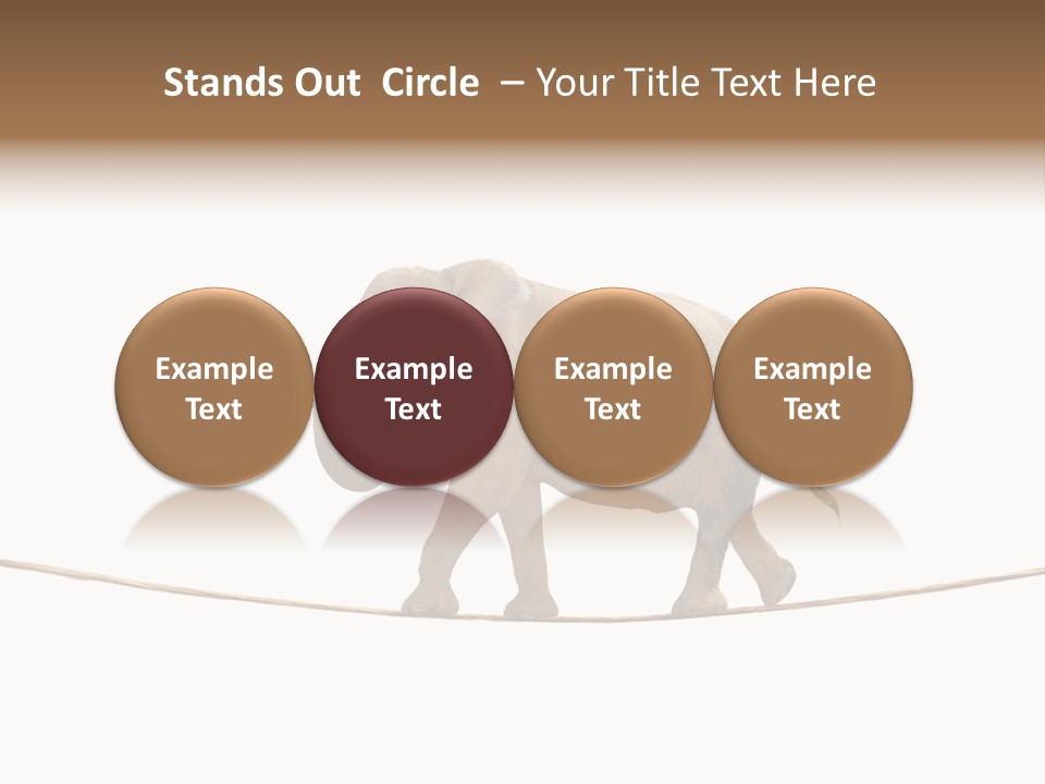 Metaphor Balance Acrobat PowerPoint Template