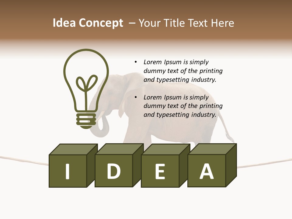 Metaphor Balance Acrobat PowerPoint Template