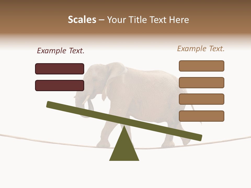 Metaphor Balance Acrobat PowerPoint Template