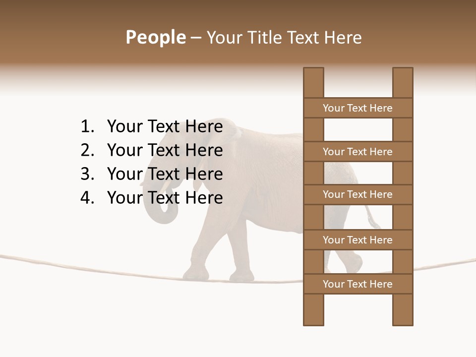 Metaphor Balance Acrobat PowerPoint Template