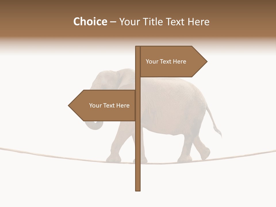 Metaphor Balance Acrobat PowerPoint Template