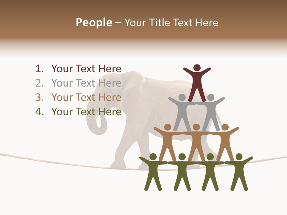 Metaphor Balance Acrobat PowerPoint Template