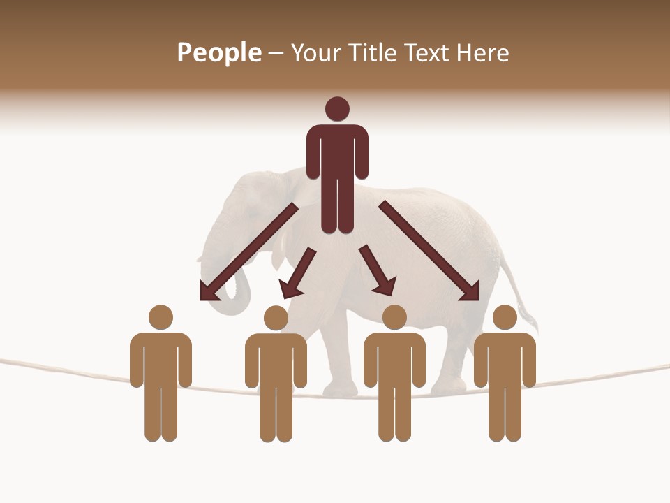 Metaphor Balance Acrobat PowerPoint Template