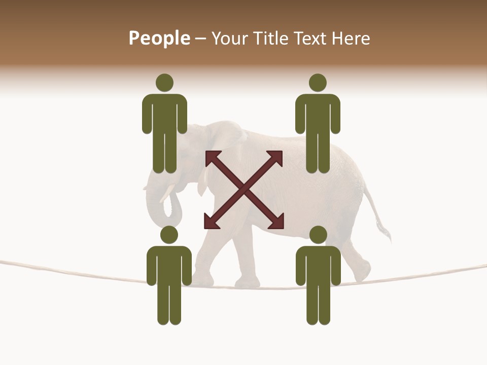 Metaphor Balance Acrobat PowerPoint Template