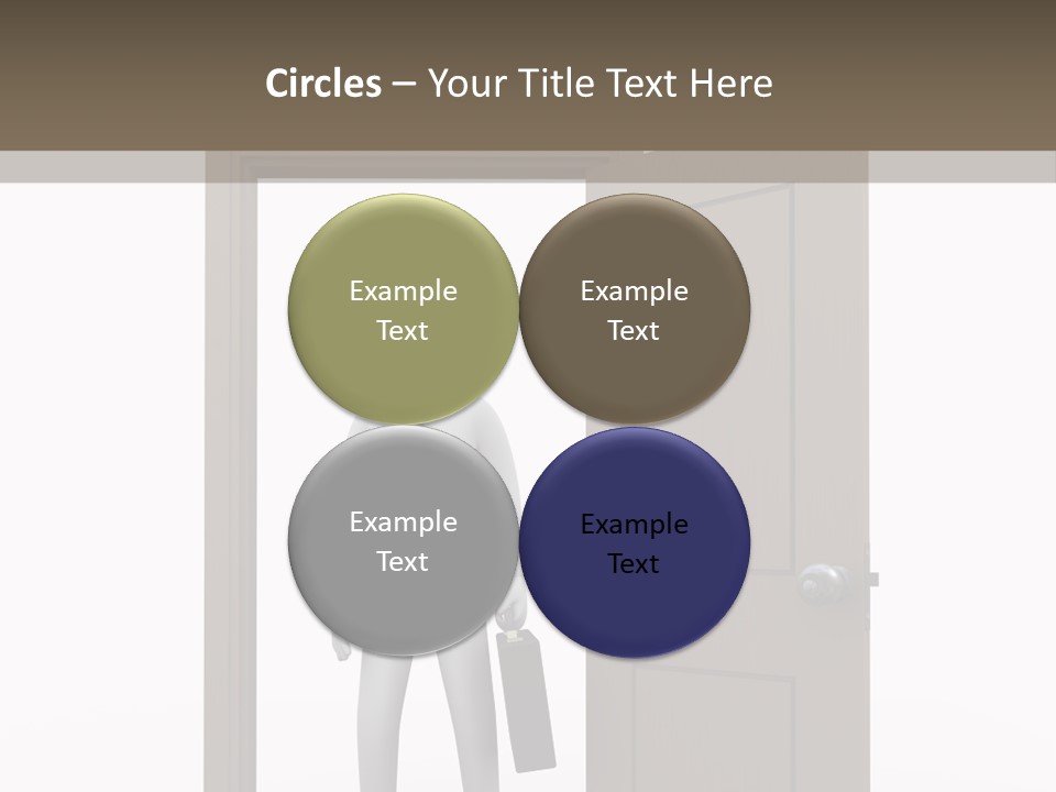 Businesspeople Business Entrance PowerPoint Template