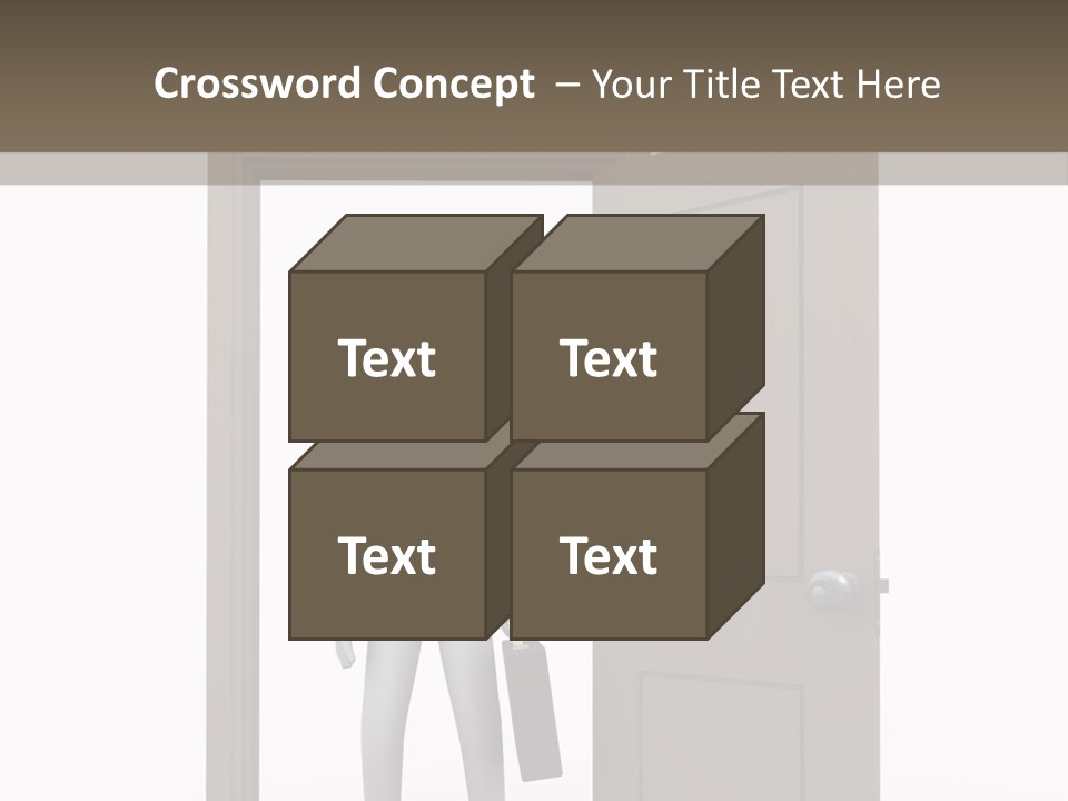 Businesspeople Business Entrance PowerPoint Template
