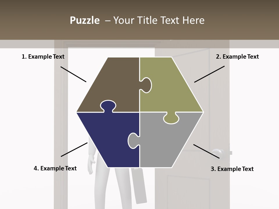 Businesspeople Business Entrance PowerPoint Template